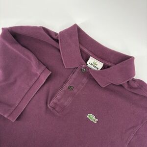 Lacoste Men's Polo Shirt in Rich Purple Size 6 or US XL Short Sleeve